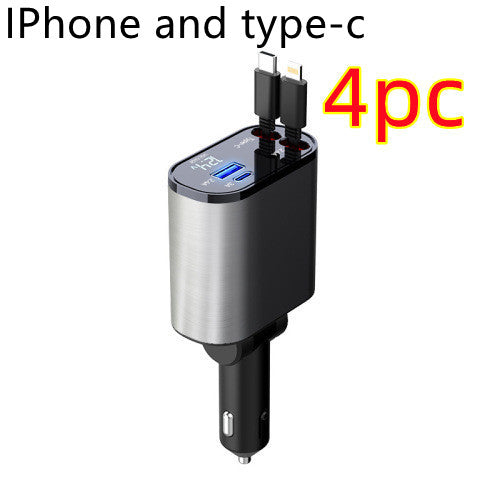 Metal Car Charger 100W Fast Charging USB Type C Power Adapter