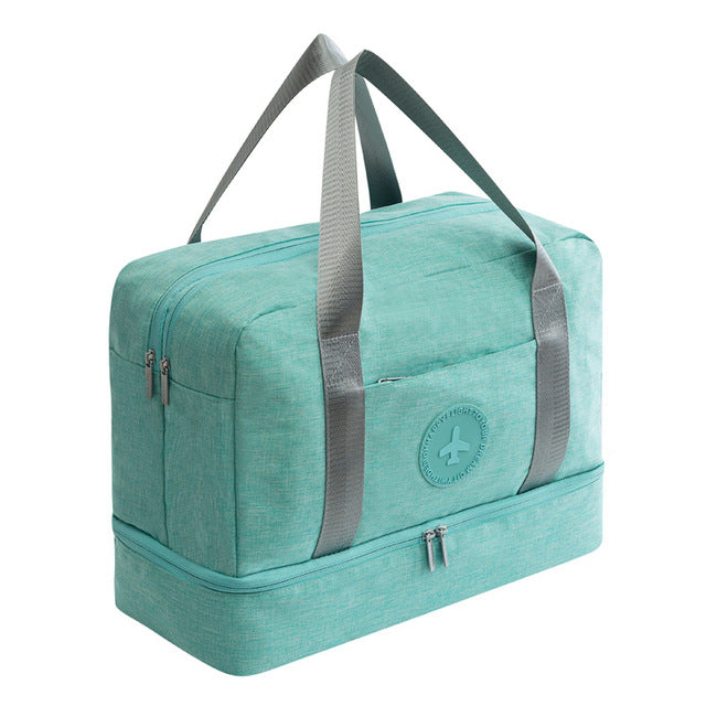 Portable Waterproof Travel Duffle Bag Dry Wet Separation Storage Organizer Multifunctional