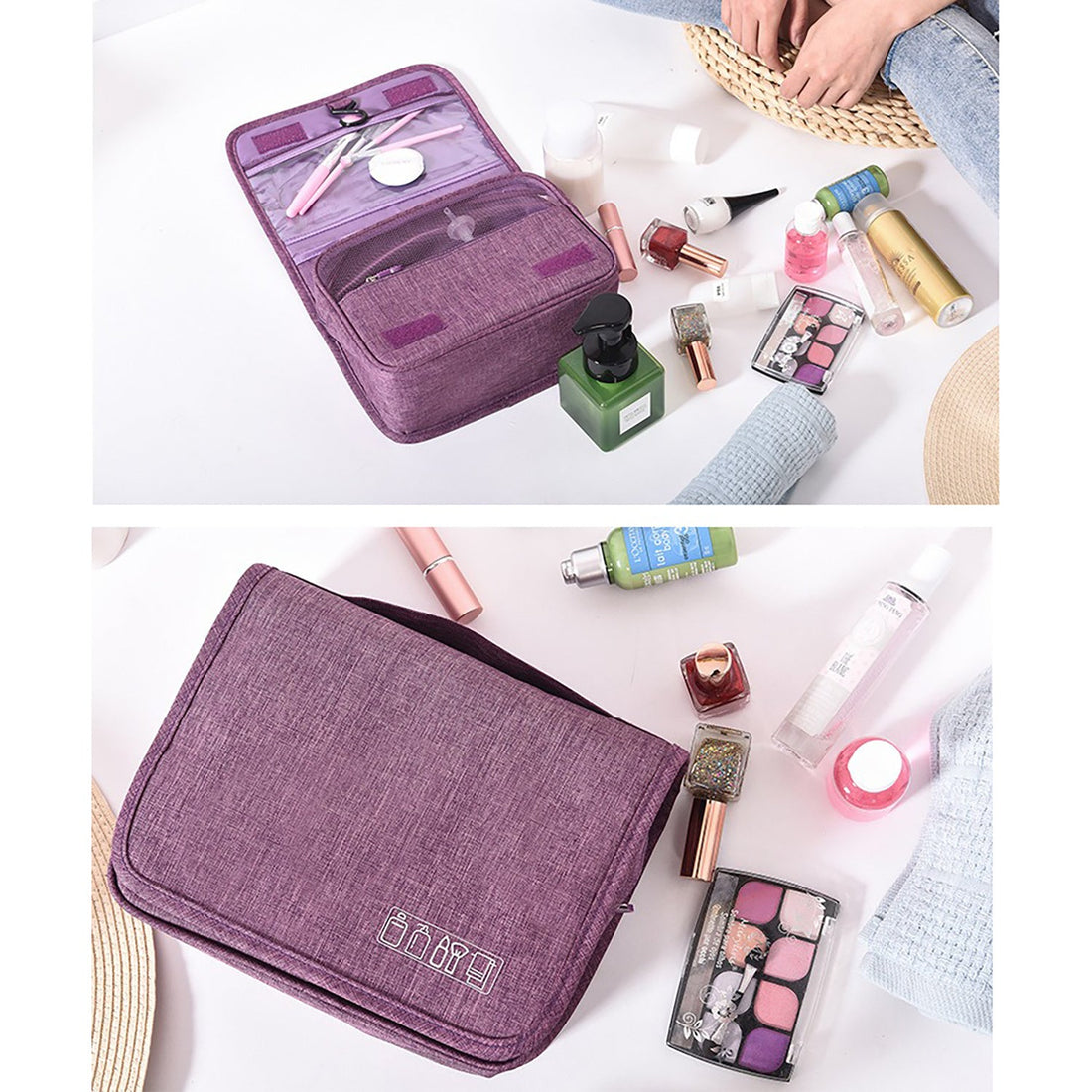 Travel Hanging Toiletry Bag Waterproof Makeup Organizer Cosmetic Wash Storage Case