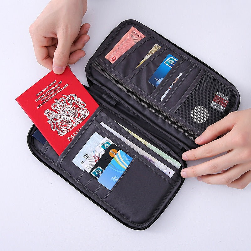 Travel Passport Purse Multifunction Waterproof Credit Card Storage Organizer Portable Walletpassport travel wallet, credit card organizer, waterproof passport purse, portable travel accessories, multifunction storage bag