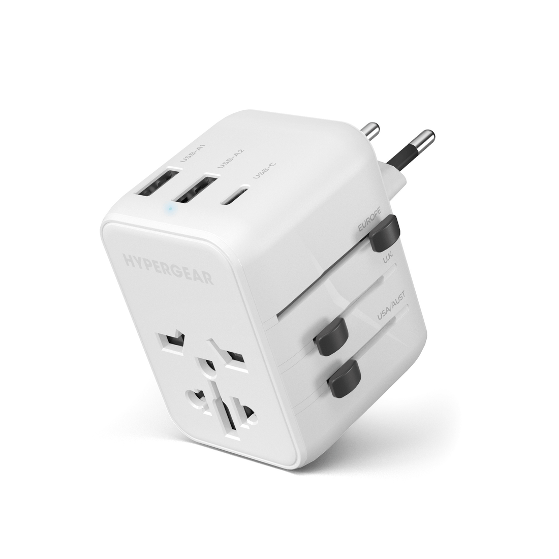 WorldCharge Universal Travel Adapter with USB-C