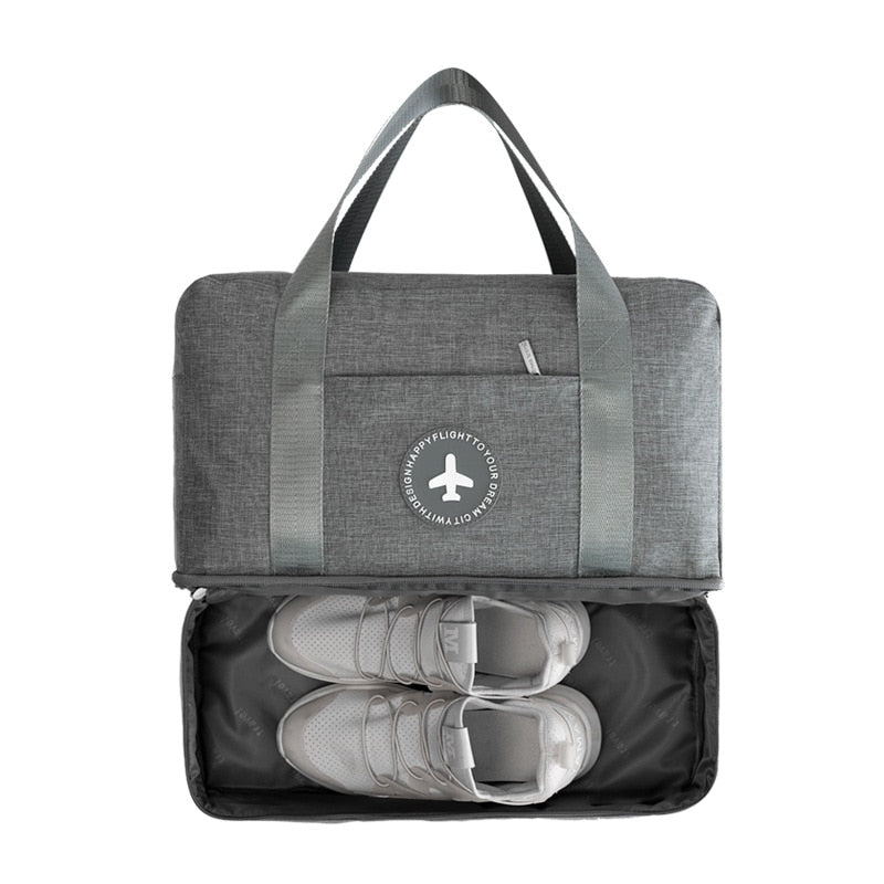 Portable Waterproof Travel Duffle Bag Dry Wet Separation Storage Organizer Multifunctional