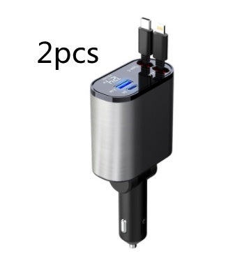 Metal Car Charger 100W Fast Charging USB Type C Power Adapter