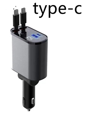 Metal Car Charger 100W Fast Charging USB Type C Power Adapter