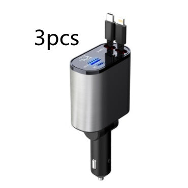 Metal Car Charger 100W Fast Charging USB Type C Power Adapter