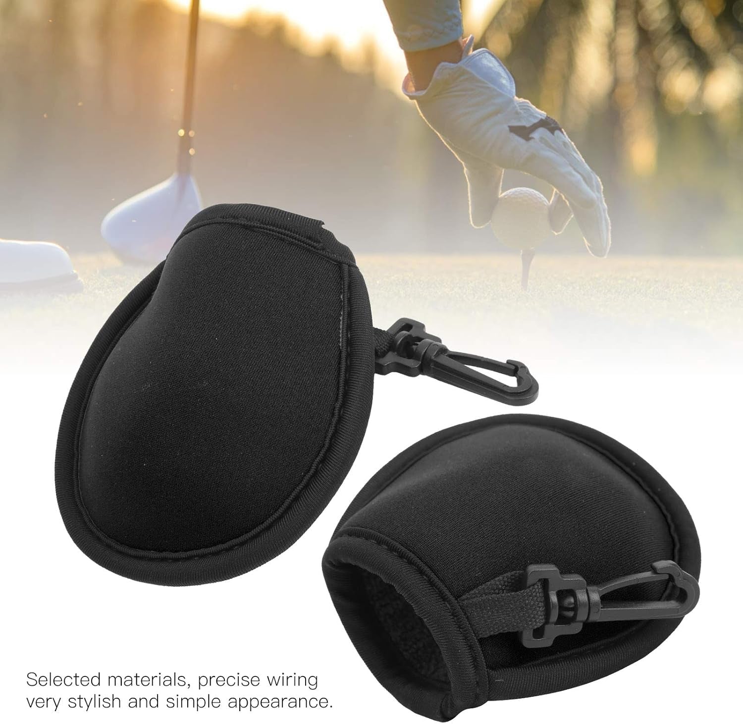 Eco Friendly Neoprene Ball Pouch Set Waterproof Travel Storage Case