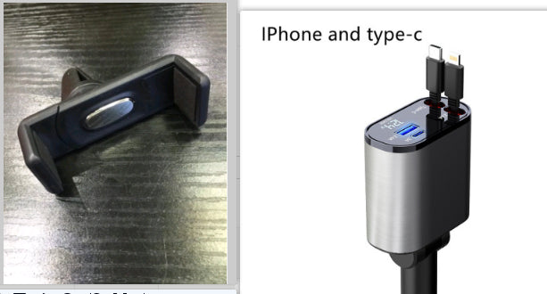 Metal Car Charger 100W Fast Charging USB Type C Power Adapter