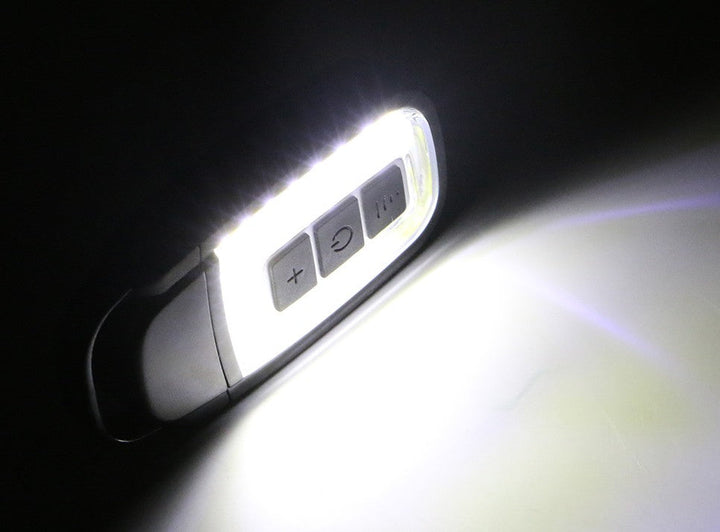 Mini USB Rechargeable LED Flashlight COB Torch with Red Lighting