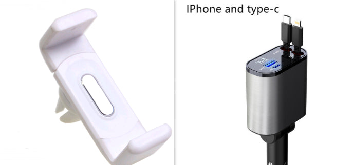 Metal Car Charger 100W Fast Charging USB Type C Power Adapter