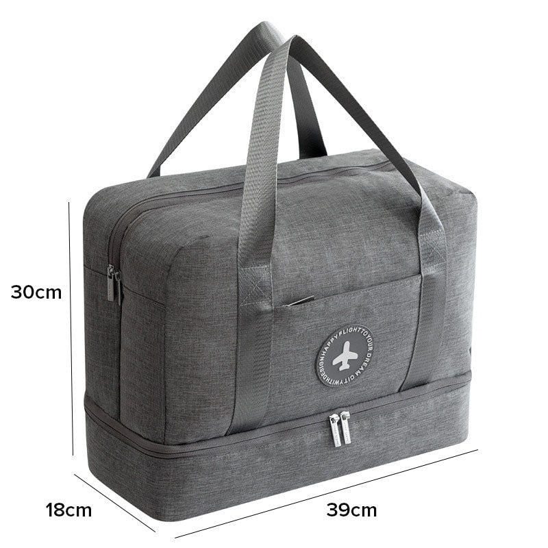 Portable Waterproof Travel Duffle Bag Dry Wet Separation Storage Organizer Multifunctional