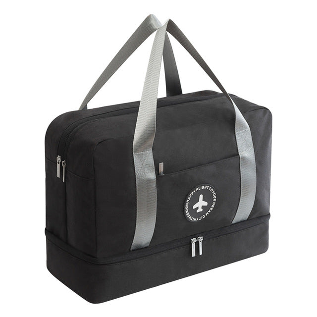 Portable Waterproof Travel Duffle Bag Dry Wet Separation Storage Organizer Multifunctional