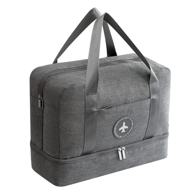 Portable Waterproof Travel Duffle Bag Dry Wet Separation Storage Organizer Multifunctional