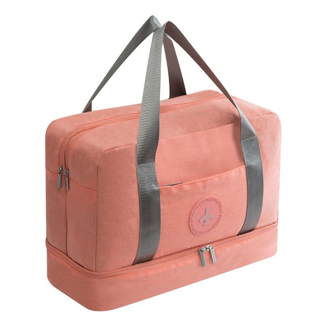 Portable Waterproof Travel Duffle Bag Dry Wet Separation Storage Organizer Multifunctional