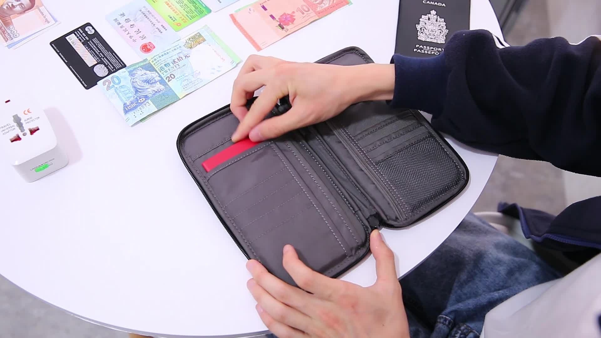 Travel Passport Purse Multifunction Waterproof Credit Card Storage Organizer Portable Walletpassport travel wallet, credit card organizer, waterproof passport purse, portable travel accessories, multifunction storage bag