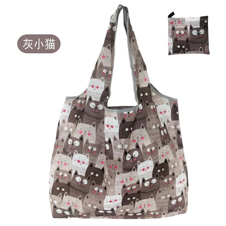 Big Eco Friendly Folding Shopping Bag Reusable Portable Travel Tote Handbag