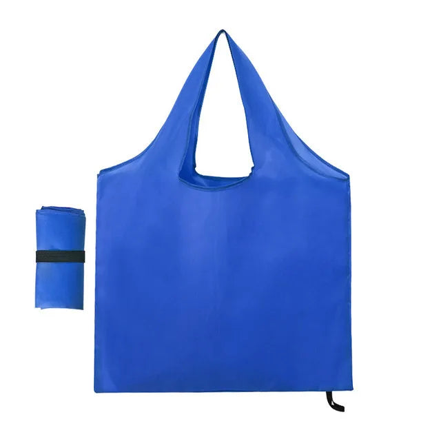 Foldable Reusable Grocery Tote Bag Lemon Print Travel Beach Pouch