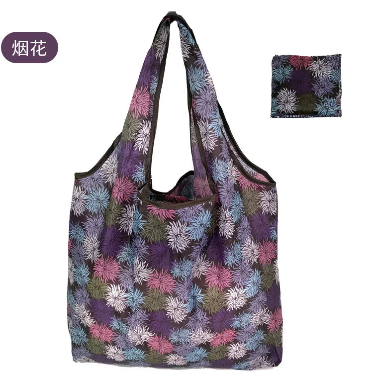 Big Eco Friendly Folding Shopping Bag Reusable Portable Travel Tote Handbag