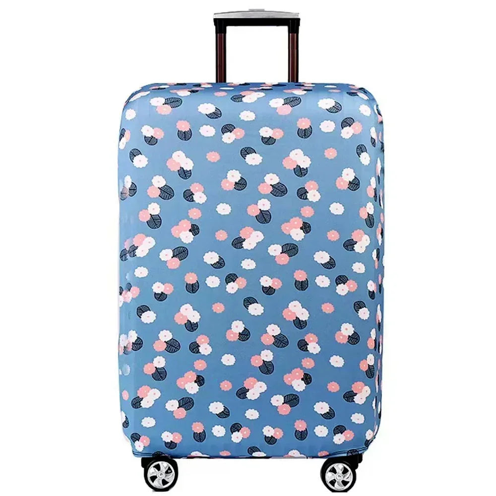 Washable Stretch Luggage Cover Geometric Print Suitcase Protector Travel Accessory Case