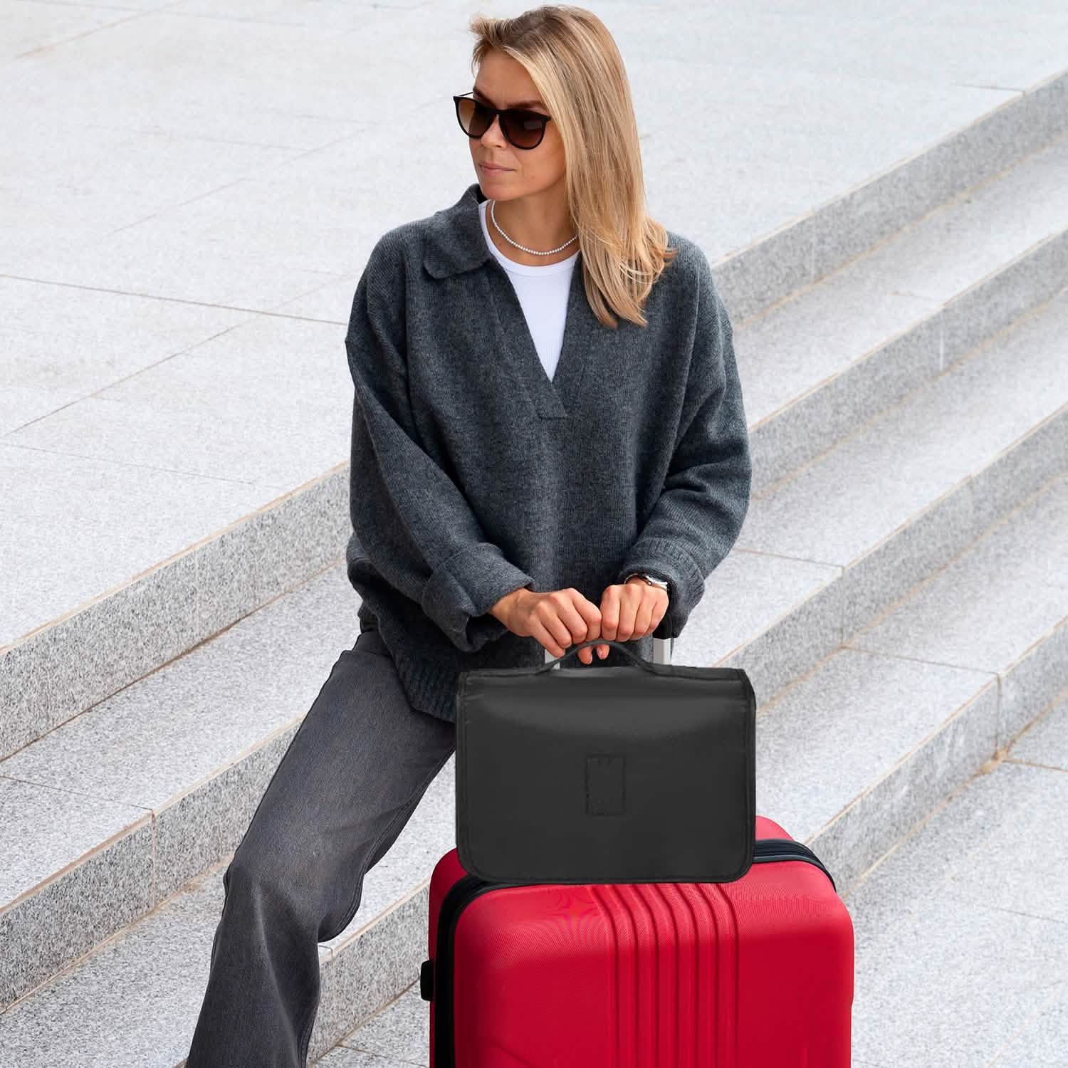 Lightweight Packing Cubes Set with Toiletries Bag Travel Suitcase Organizers Essentials