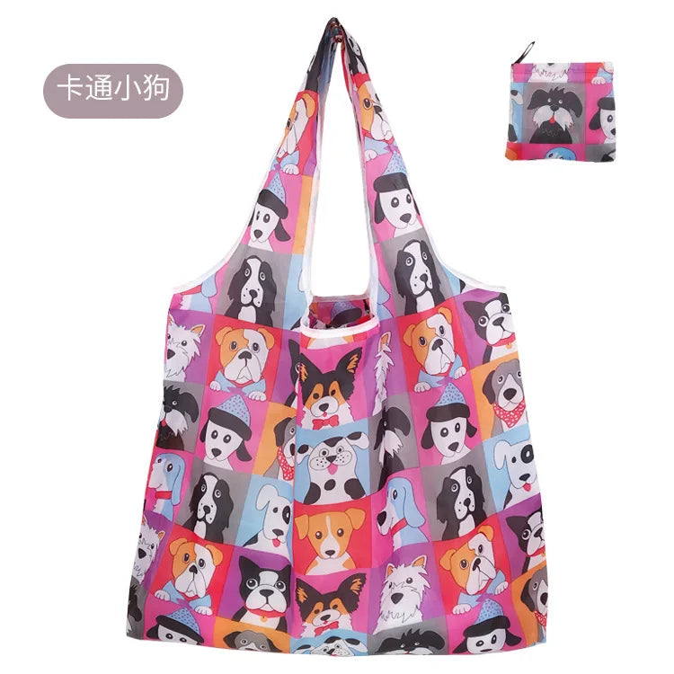Big Eco Friendly Folding Shopping Bag Reusable Portable Travel Tote Handbag