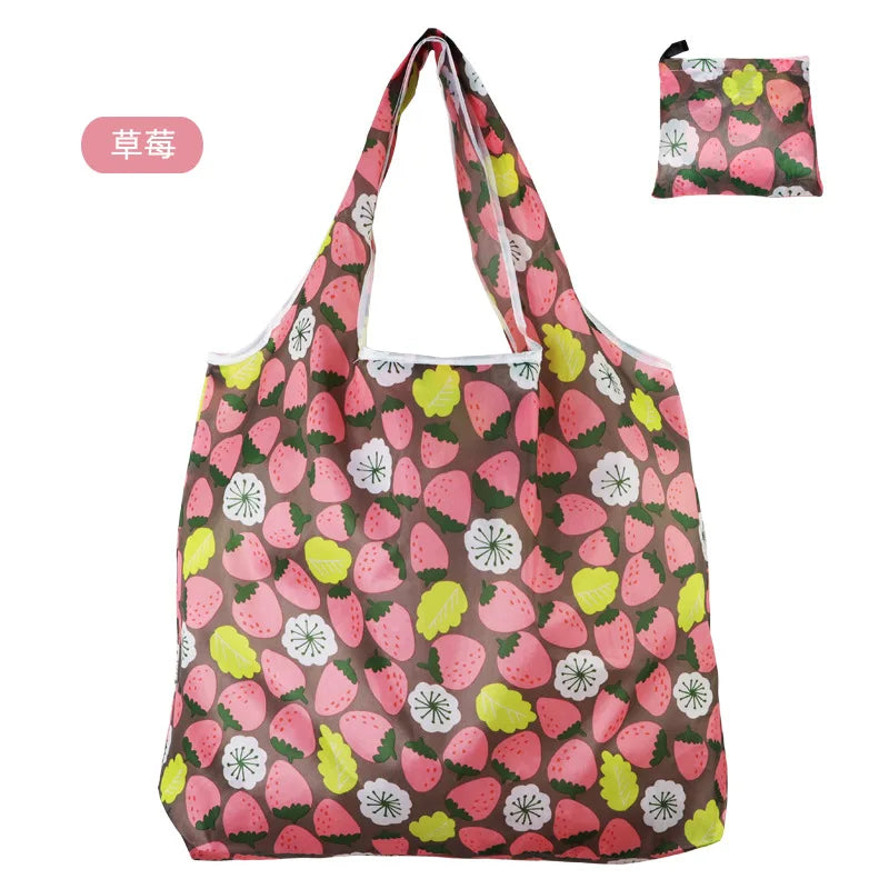 Big Eco Friendly Folding Shopping Bag Reusable Portable Travel Tote Handbag