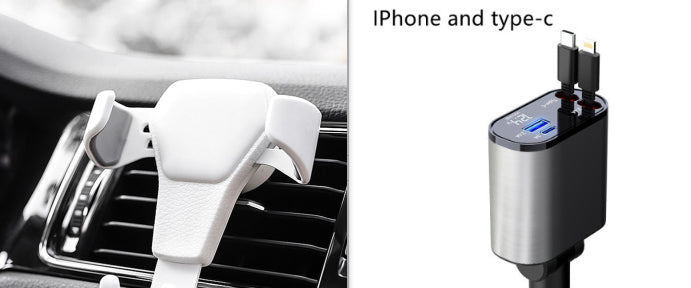 Metal Car Charger 100W Fast Charging USB Type C Power Adapter