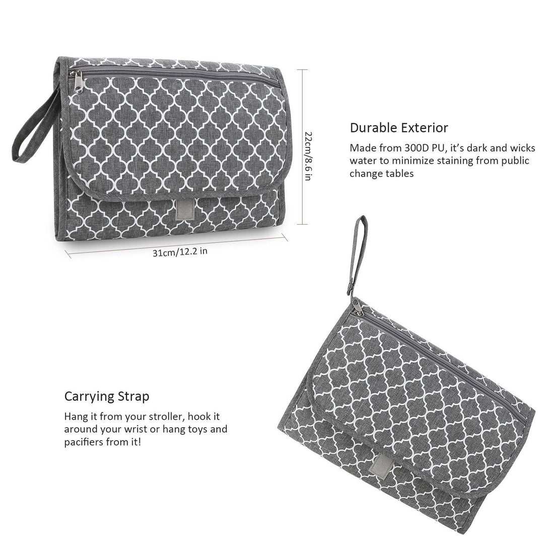 Baby changing diaper pad mother and baby travel portable waterproof diaper pad multifunctional wet wipes bag mommy bag accessories