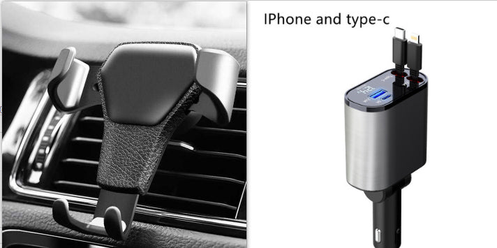 Metal Car Charger 100W Fast Charging USB Type C Power Adapter
