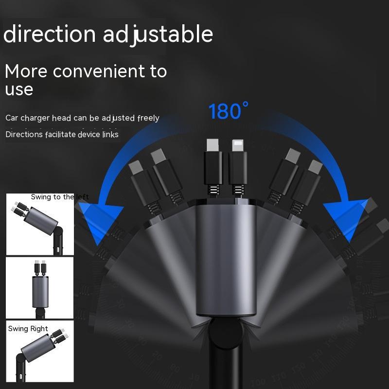 Metal Car Charger 100W Fast Charging USB Type C Power Adapter
