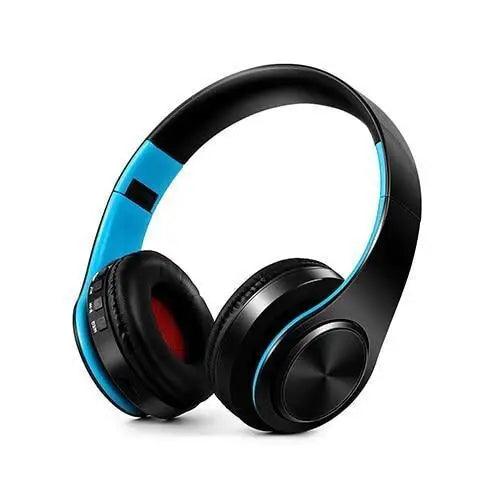 Folding Bluetooth Wireless Stereo Headphones with Mic Comfortable Modern Earmuffs Design