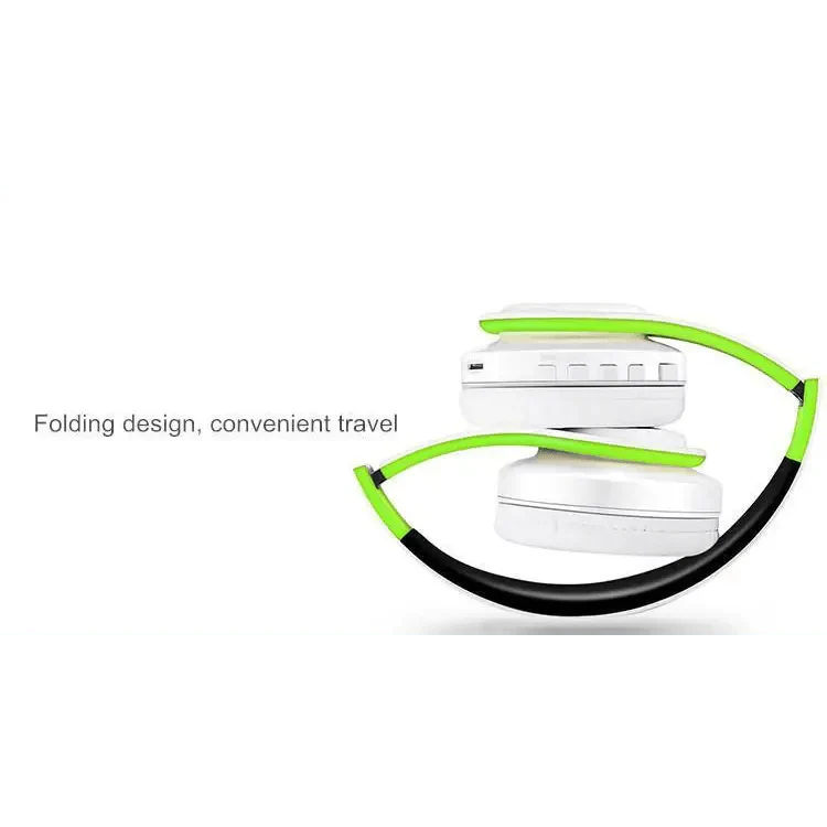 Folding Bluetooth Wireless Stereo Headphones with Mic Comfortable Modern Earmuffs Design