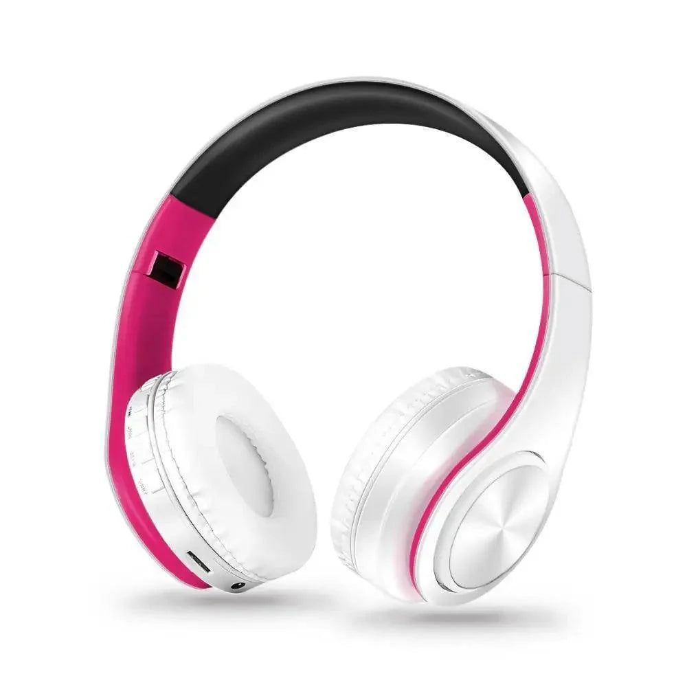 Folding Bluetooth Wireless Stereo Headphones with Mic Comfortable Modern Earmuffs Design