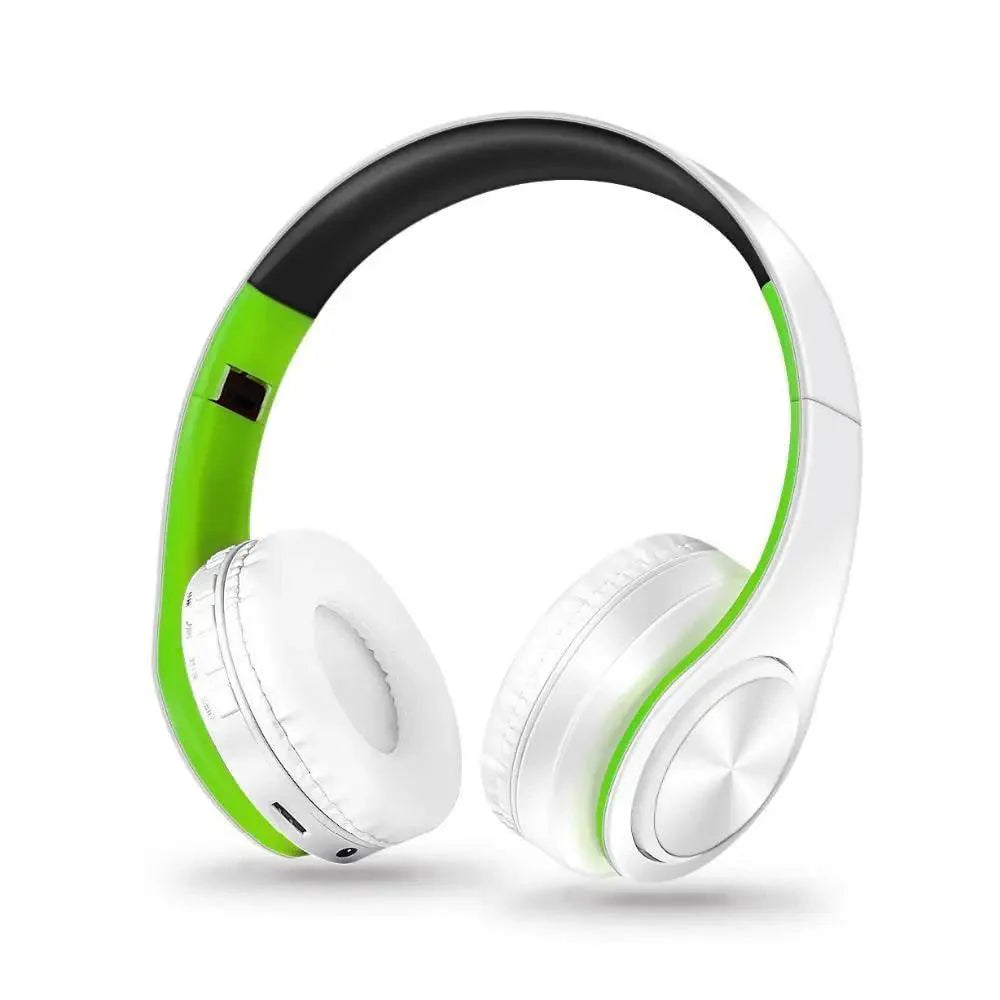 Folding Bluetooth Wireless Stereo Headphones with Mic Comfortable Modern Earmuffs Design
