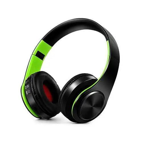 Folding Bluetooth Wireless Stereo Headphones with Mic Comfortable Modern Earmuffs Design