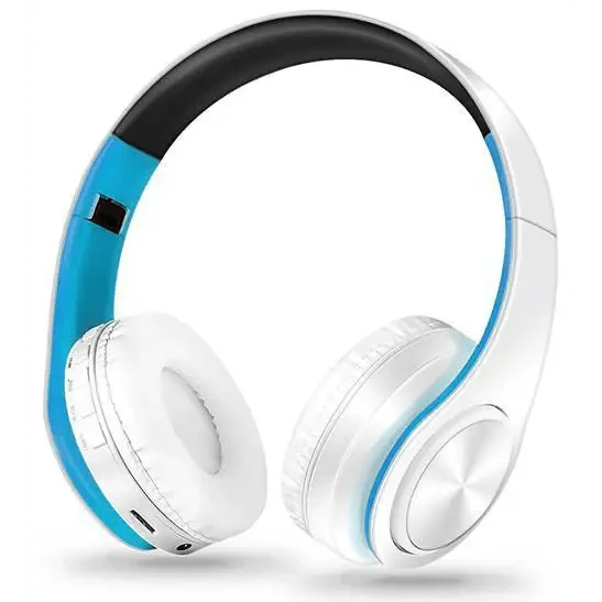 Folding Bluetooth Wireless Stereo Headphones with Mic Comfortable Modern Earmuffs Design