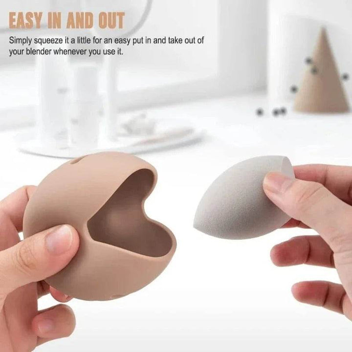 Silicone Makeup Sponge Holder Eco Friendly Travel Puff Organizer Storage