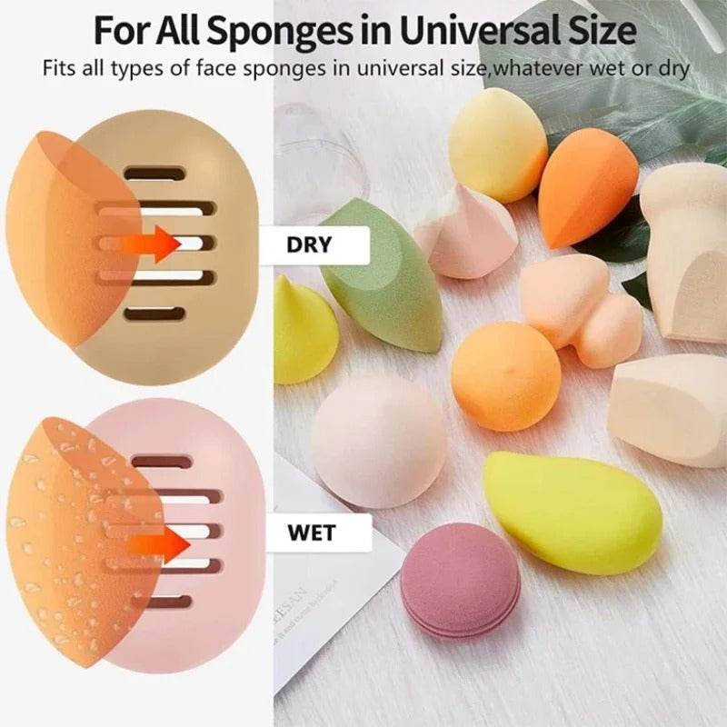 Silicone Makeup Sponge Holder Eco Friendly Travel Puff Organizer Storage