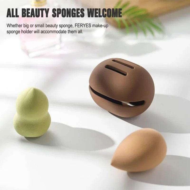 Silicone Makeup Sponge Holder Eco Friendly Travel Puff Organizer Storage