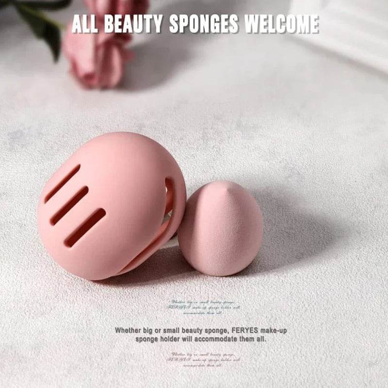 Silicone Makeup Sponge Holder Eco Friendly Travel Puff Organizer Storage