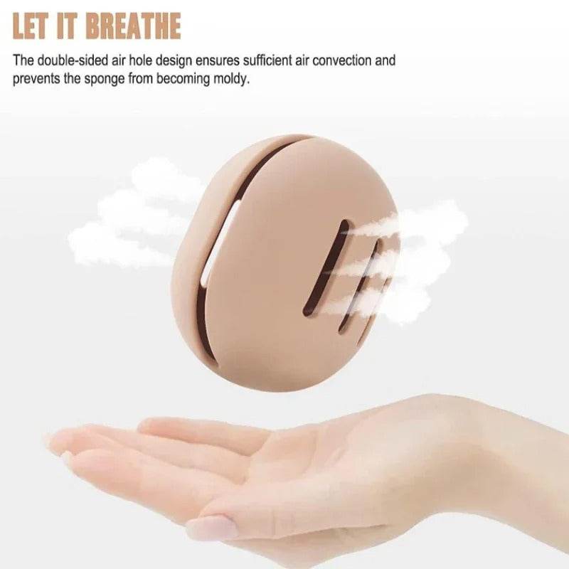 Silicone Makeup Sponge Holder Eco Friendly Travel Puff Organizer Storage
