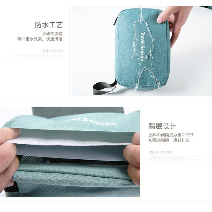 Nylon Vanity Toiletry Makeup Bag Travel Organizer Cosmetic Storage Case Pouch