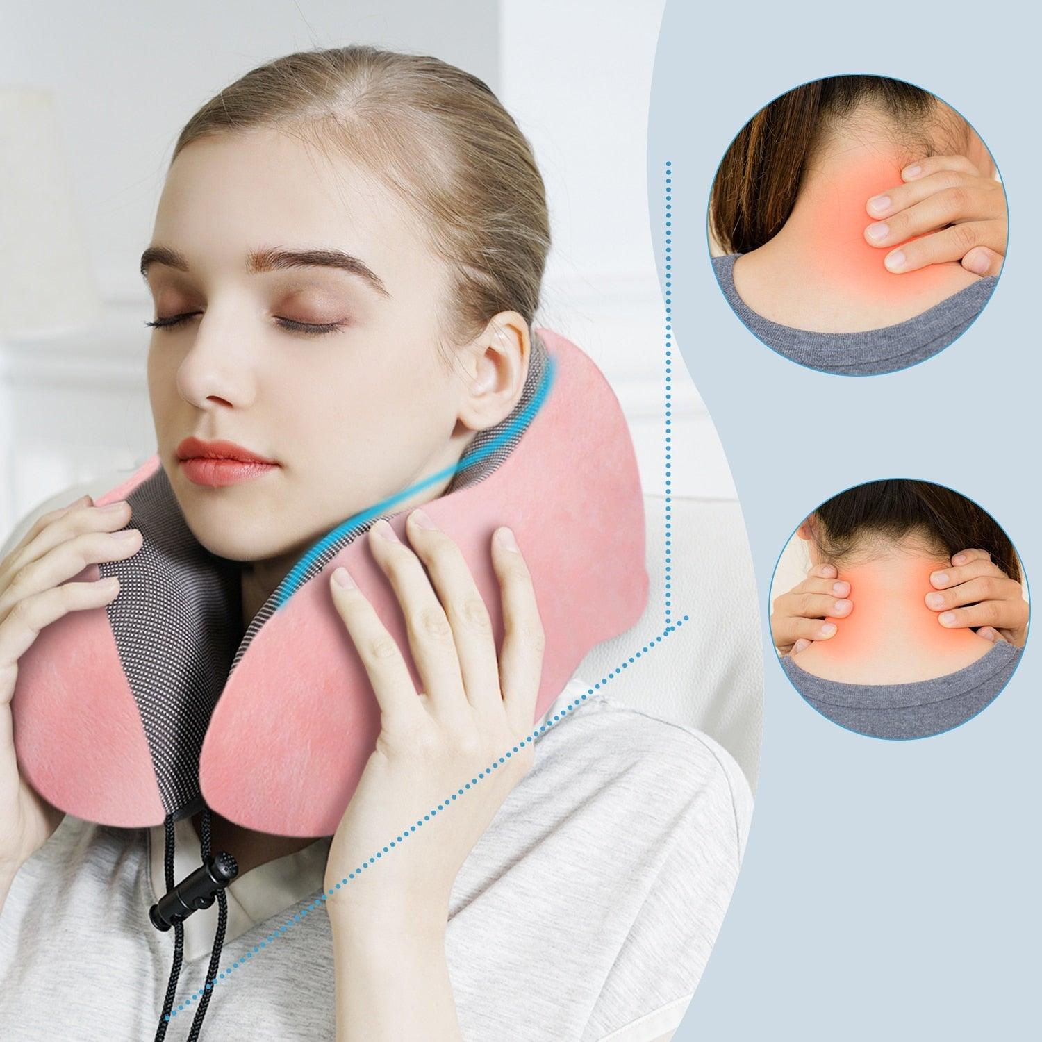 U Shaped Memory Foam Travel Pillow Neck Support with Eye Mask