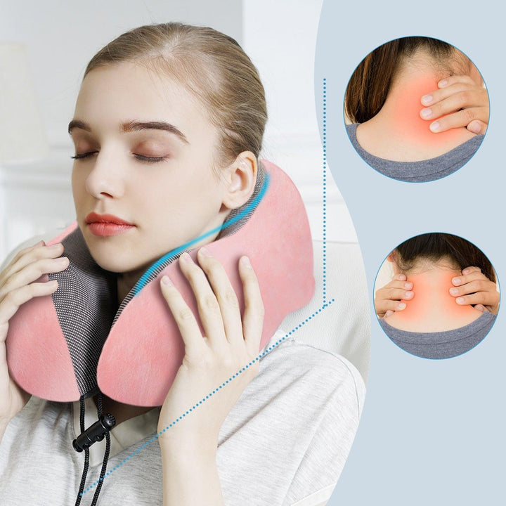 U Shaped Memory Foam Travel Pillow Neck Support with Eye Mask