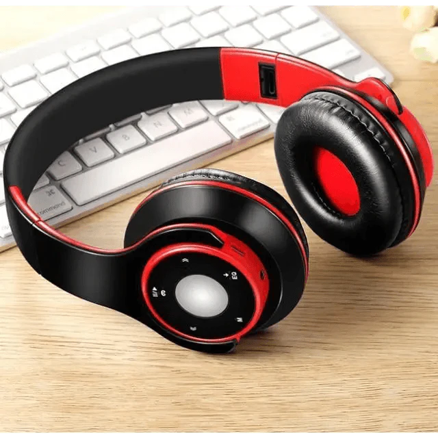 Wireless Bluetooth Foldable Headphones with FM Radio TF Card MP3 Support