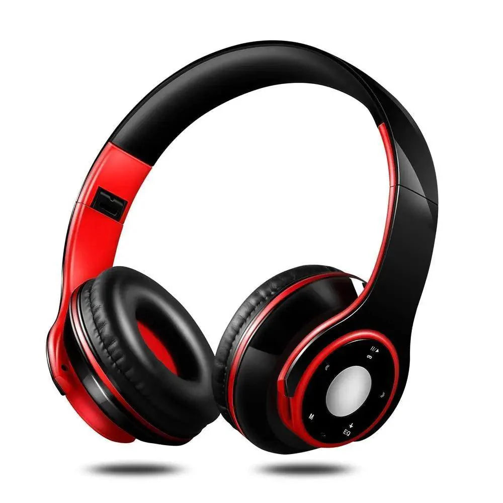 Wireless Bluetooth Foldable Headphones with FM Radio TF Card MP3 Support