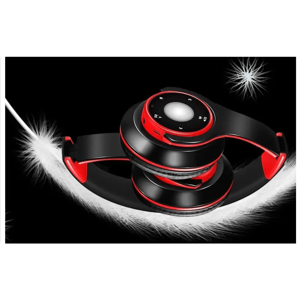 Wireless Bluetooth Foldable Headphones with FM Radio TF Card MP3 Support