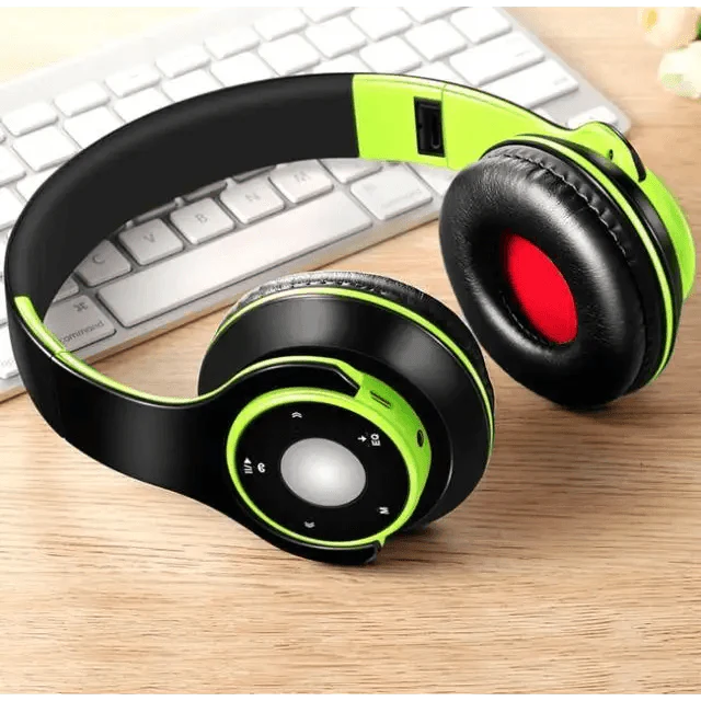 Wireless Bluetooth Foldable Headphones with FM Radio TF Card MP3 Support