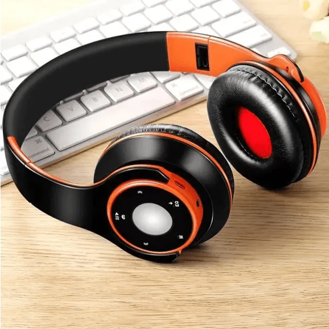 Wireless Bluetooth Foldable Headphones with FM Radio TF Card MP3 Support