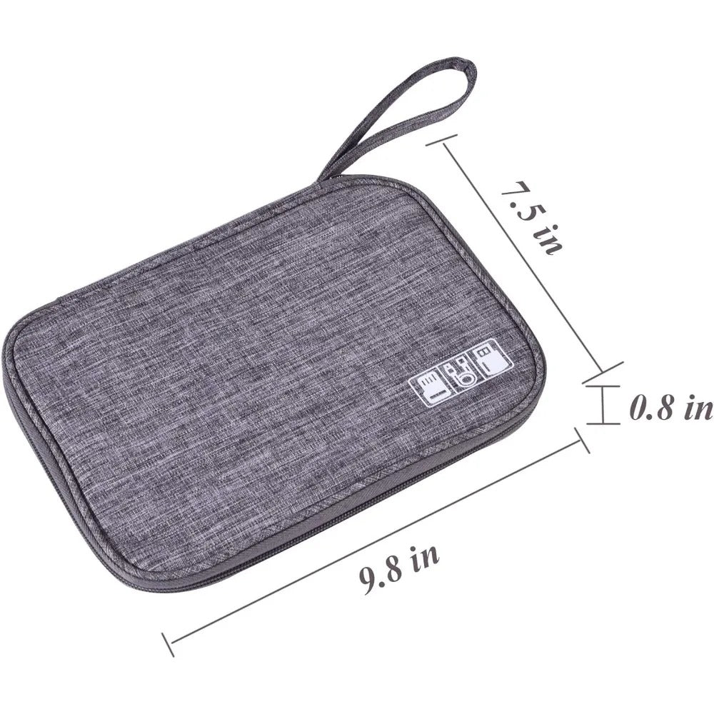 Waterproof Electronics Organizer Bag – Heavy-Duty Travel Cable Storage Pouch